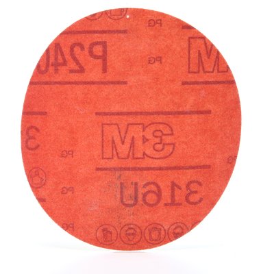 3M - 01296 Hookit Red Abrasive Disc 01296 5 Inch P240 (7000119856)