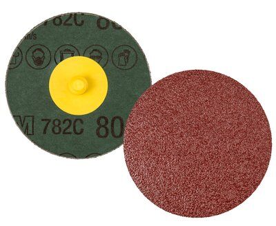 3M - 89677 Roloc Fibre Disc 782C 80 Plus TR 4 Inch Die R400Bb (7100100991)