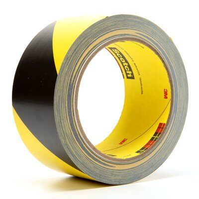 3M - 04585 Safety Stripe Tape 5702 Black/Yellow 2 Inch X 36 Yard 5.4 Mil (7000017005)