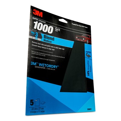 3M - 32021 Wetordry Sandpaper 32021 1000 Grit 9 Inch X 11 Inch (7010328060)