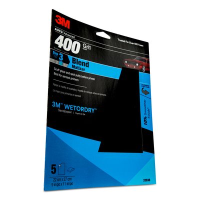 3M - 32038 Wetordry Sandpaper 32038 400 Grit 9 Inch X 11 Inch (7010328058)