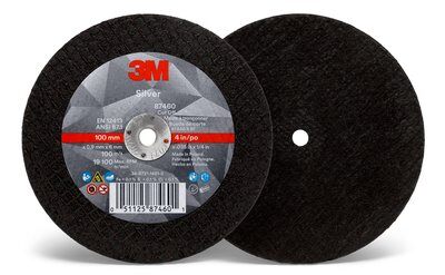 3M - 87460 Silver Cut-Off Wheel T1 4 Inch X .035 Inch X 1/4 Inch (7100139212)