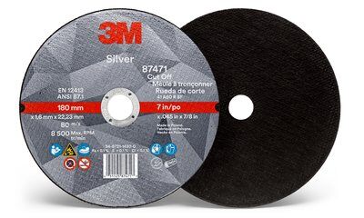 3M - 87471 Silver Cut-Off Wheel T1 7 Inch X .045 Inch X 7/8 Inch (7010414998)