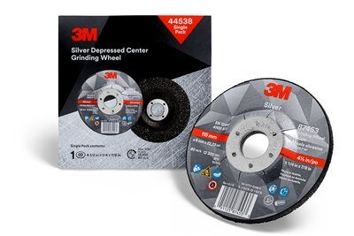 3M - 44538 Silver Depressed Center Grinding Wheel T27 4.5 Inch X 1/4 Inch X 7/8 Inch (7100147339)
