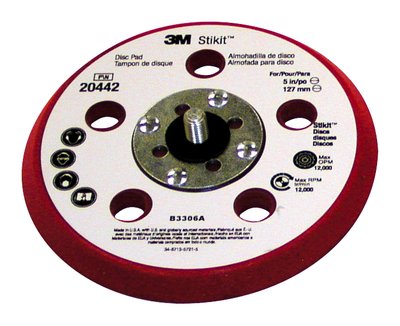 3M - 20442 Stikit D/F Low Profile Disc Pad 5 Inch X 3/8 Inch X 5/16-24 External (7100044784)