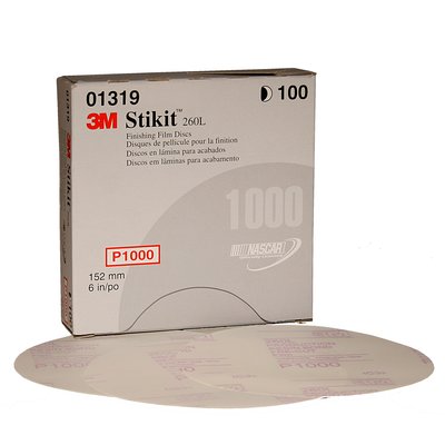 3M - 01319 Stikit Finishing Film Abrasive Disc 260L 6 Inch P1000 (7000044717)