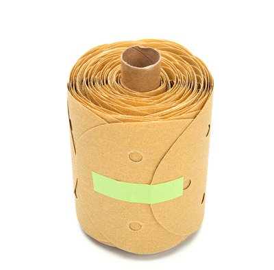 3M - 01627 Stikit Gold Paper Disc Roll 216U 5 Inch X NH 5 Holes P100 A-Weight D/F Die 500Fh (7010360069)