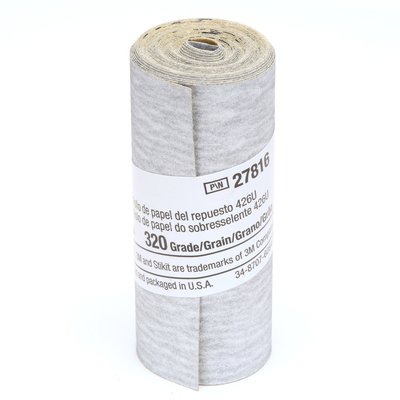3M - 27816 Stikit Paper Refill Roll 426U 320 A-Weight 2-1/2 Inch X 100 Inch (7100143208)