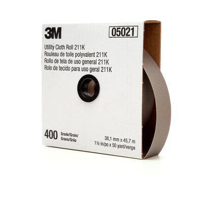 3M - 05021 Utility Cloth Roll 211K 400 J-Weight 1-1/2 Inch X 50 Yard ASO Full-Flex (7000118354)