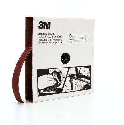 3M - 19810 Utility Cloth Roll 314D 1-1/2 Inch X 50 Yard P100 J-Weight (7000118530)