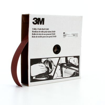 3M - 19823 Utility Cloth Roll 314D 2 Inch X 50 Yard P80 J-Weight (7000118543)