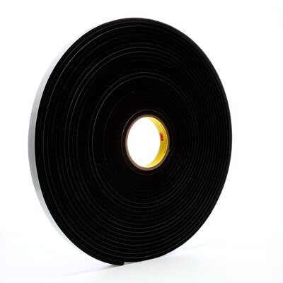 3M - 03319 Vinyl Foam Tape 4504 Black 3/4 Inch X 18 Yard 250 Mil (7000047498)