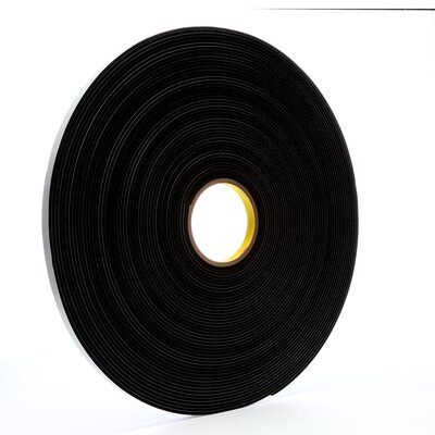 3M - 03312 Vinyl Foam Tape 4508 Black 1/2 Inch X 36 Yard 125 Mil (7000047496)