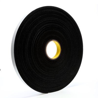 3M - 03314 Vinyl Foam Tape 4508 Black 1 Inch X 36 Yard 125 Mil (7000047497)