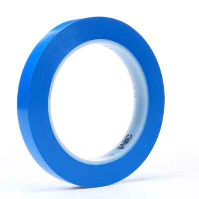 3M - 03119 Vinyl Tape 471 Blue 1/2 Inch X 36 Yard 5.2 Mil (7000047461)