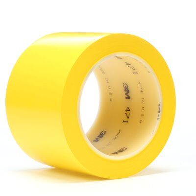 3M - 04310 Vinyl Tape 471 Yellow Inch X 36 Yard 5.2 Mil (7000028852)