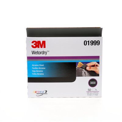 3M - 01999 Wetordry Abrasive Sheet 01999 3000 9 Inch X 11 Inch (7000045545)