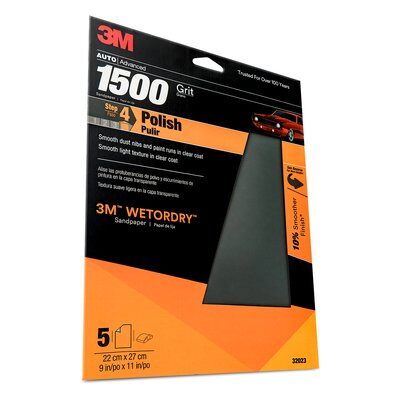 3M - 32023 Wetordry Sandpaper 32023 1500 Grit 9 Inch X 11 Inch (7010300639)