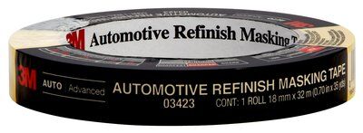 3M - 03423 Automotive Refinish Masking Tape 03423 18 Mm X 32 M (7000120059)
