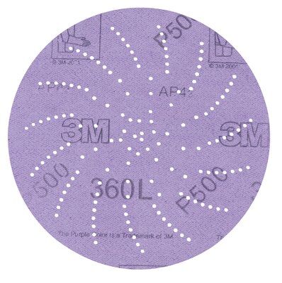 3M - 01706 Hookit Clean Sanding Disc 360L P280 5 Inch Die 500Lg (7100028668)