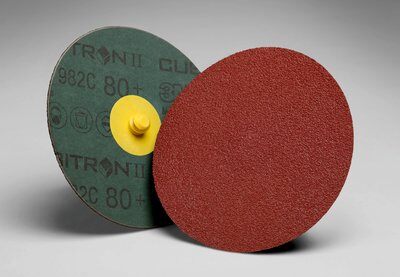 3M - 66789 Cubitron II Roloc Fibre Disc 982C 80 Plus TR 3 Inch Die R300V (7000044904)