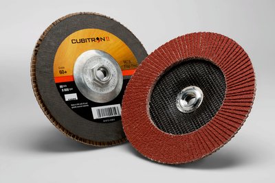 3M - 55609 Cubitron II Flap Disc 967A T27 Quick Change 7 Inch X 5/8-11 60 Plus Y-Weight (7100055056)