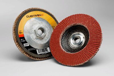 3M - 55621 Cubitron II Flap Disc 967A T29 Quick Change 4-1/2 Inch X 5/8-11 60 Plus Y-Weight (7100032359)