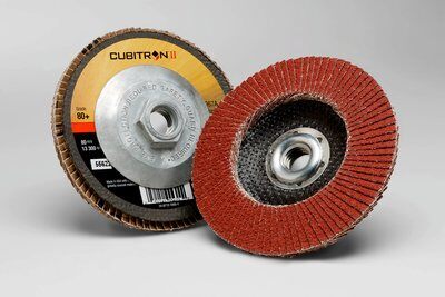 3M - 55622 Cubitron II Flap Disc 967A T29 Quick Change 4-1/2 Inch X 5/8-11 80 Plus Y-Weight (7100031307)