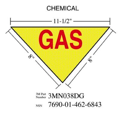 3M - 38812 Diamond Grade Damage Control Sign 3Mn038Dg-CHEM- 11-1/2 Inch X 8 Inch (7010302549)