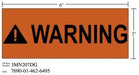 3M - 38877 Diamond Grade Safety Sign 3Mn207Dg-WARNING-6 Inch X 2 Inch (7010302553)