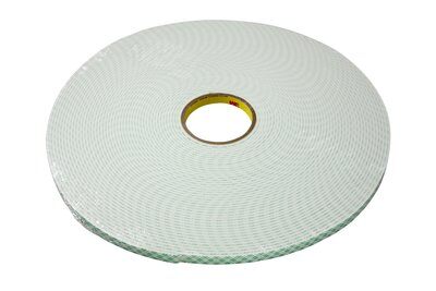 3M - 03392 Double Coated Urethane Foam Tape 4004 Off White 1/2 Inch X 18 Yard 250 Mil (7000122490)