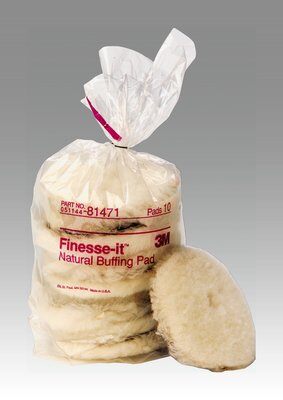 3M - 81471 Finesse-It Natural Buffing Pad 81471 5-1/4 Inch (7000000580)
