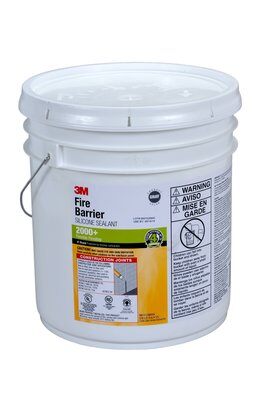 3M - 11558 Fire Barrier Silicone Sealant 2000 Plus Gray 10.3 Fluid Ounce Cartridge (7100139278)