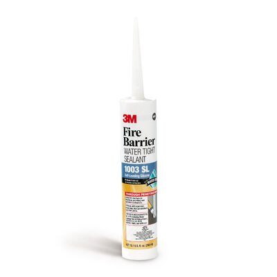 3M - 11538 Fire Barrier Water Tight Sealant 1003 SL Gray 10.1 Fluid Ounce Cartridge (7000059388)