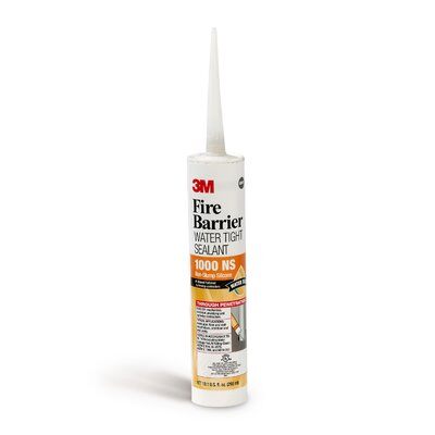 3M - 11535 Fire Barrier Water Tight Sealant 1000 Ns Gray 10.1 Fluid Ounce Cartridge (7000006377)