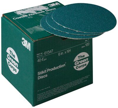 3M - 01547 Green Corps Stikit Production Disc 01547 6 Inch 40 Grit (7000120327)