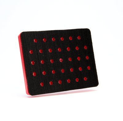 3M - 20435 Hookit Clean Sanding Pad 20435 3 Inch X 4 Inch X 1/2 Inch 33 Holes Red Foam (7000028151)