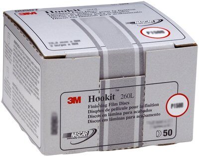 3M - 00908 Hookit Finishing Film Abrasive Disc 260L 00908 3 Inch P1200 (7000000561)