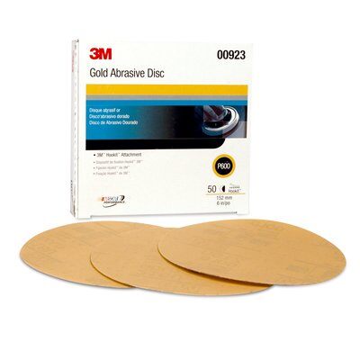 3M - 00923 Hookit Gold Disc 216U 00923 6 Inch P600 Grade (7000119734)