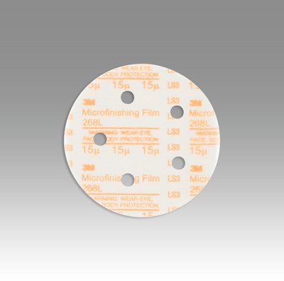 3M - 54539 Hookit Microfinishing Film Disc 268L 15 MIC Type D Orange 5 Inch X NH D/F 5Hl Die 500Fh (7010307657)