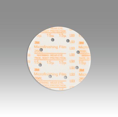 3M - 54552 Hookit Microfinishing Film Disc 268L 15 MIC Type D Orange 6 Inch X NH D/F 8Hl (7010325357)