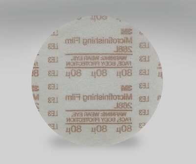 3M - 81924 Hookit Microfinishing Film Disc 268L 80 MIC Type D Black 5 Inch X NH Die 500X (7000120372)