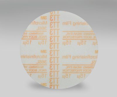 3M - 27933 Hookit Microfinishing Film Disc 366L 15 MIC Type D Orange 6 Inch X NH Die 600Z (7000119266)