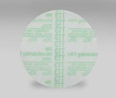 3M - 27760 Hookit Microfinishing Film Disc 366L 30 MIC Type D Green 6 Inch X NH Die 600Z (7100049207)