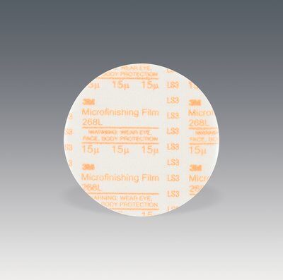 3M - 76967 Microfinishing PSA Film Disc 268L 15 MIC Type D Orange 8 Inch X NH Die 800L (7100069386)