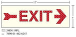 3M - 38844 Photoluminescent Film 6900 Shipboard Sign 3Mn116Pl 24 Inch X 8 Inch Exit With Right Arrow (7010389817)