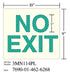 3M - 38842 Photoluminescent Film 6900 Shipboard Sign 3Mn114Pl 10 Inch X 9 Inch No Exit (7010389816)