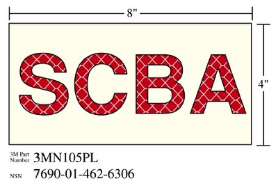 3M - 38833 Photoluminescent Film 6900 Shipboard Sign 3Mn104Pl 4 Inch X 13 Inch SCBA (7010290334)