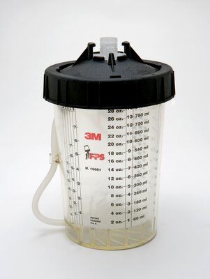 3M - 16124 PPS Type H/O Pressure Cup 16124 Large 28 Fluid Ounce 828 Ml (7000119668)