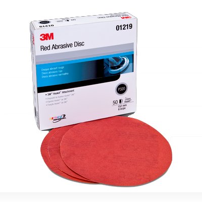 3M - 01219 Hookit Red Abrasive Disc 01219 6 Inch P320 (7000119782)